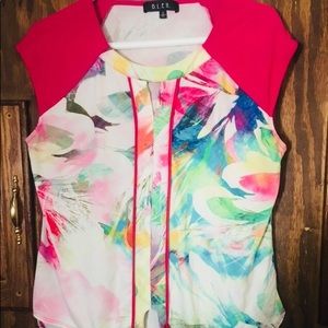 Cute top floral pink